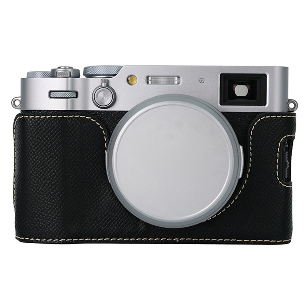 For Fujifilm X100VI Palm Texture Camera Bottom Case Easy to Replace Battery Leather Half Body Bag For Fujifilm X100VI Palm Texture Camera Bottom Case Easy to Replace Battery Leather Half Body Bag